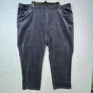 Pants Women 22WP Gray Chino Straight Leg Plus Size 46x26 Catherines